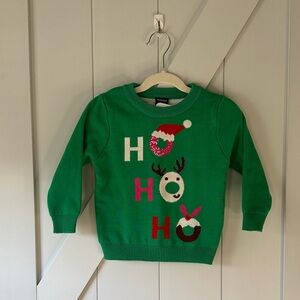 Festive Green Kids Sweater